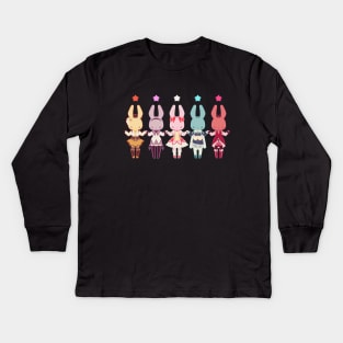 Puella Magi Bunny Magica Kids Long Sleeve T-Shirt